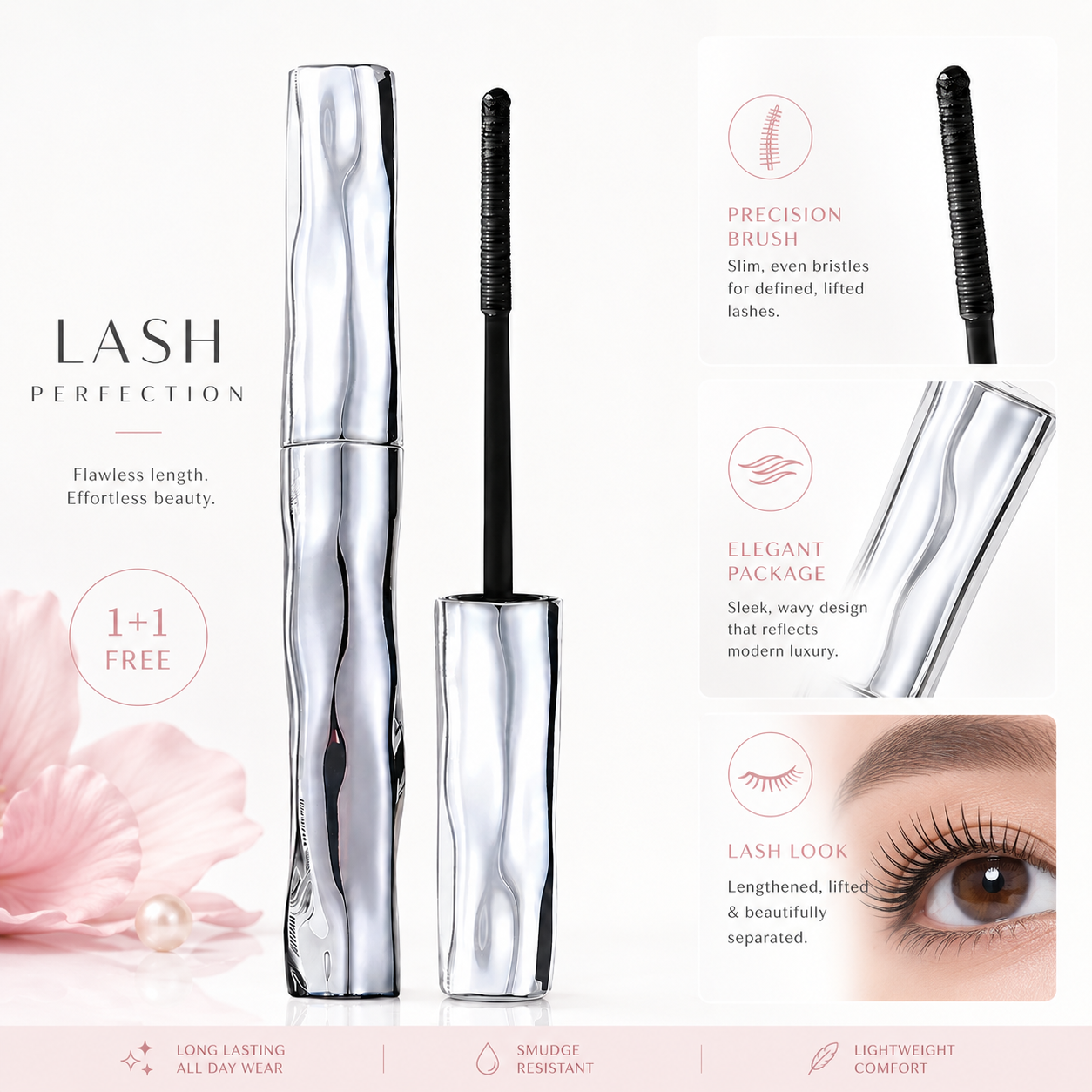 Aerisev® Waterproof Mascara 💧 – Longer, Fuller-Looking Lashes Without Clumping